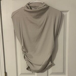 Michael Stars Off-White Ribbed Knit Top